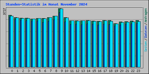 Stunden-Statistik im Monat November 2024